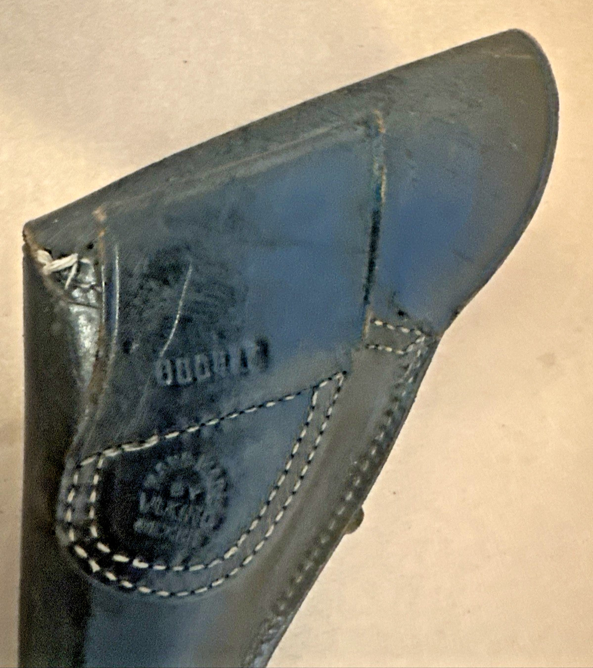 Vintage Replica of US Civil War Revolver Pistol Gun Leather Holster Viking RH