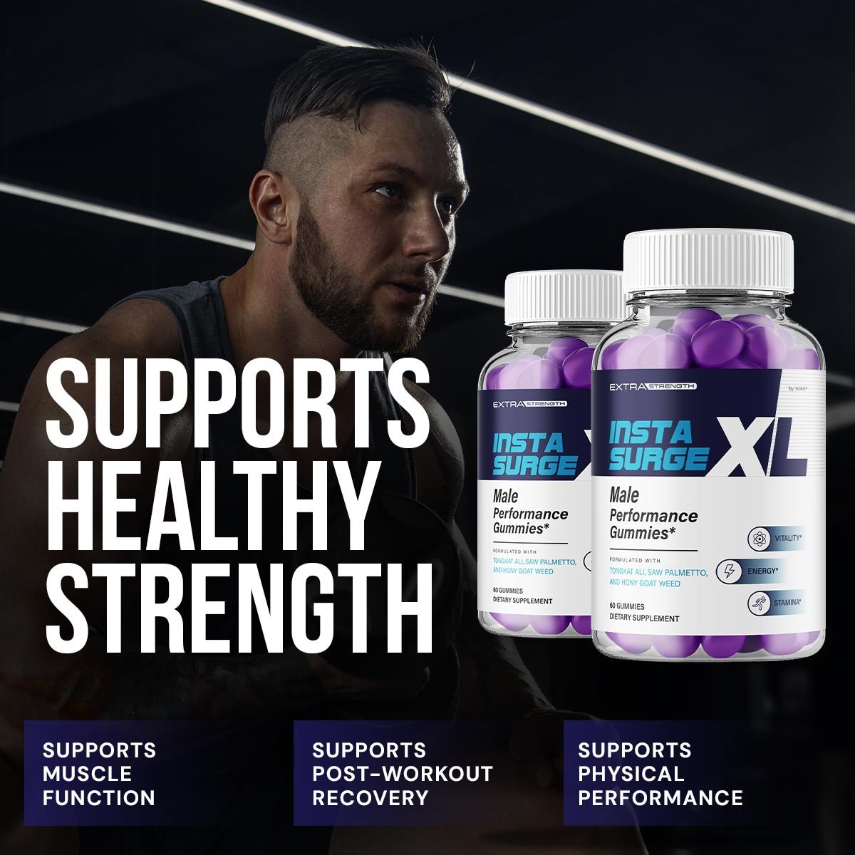 (1 Pack) Insta Surge XL Gummies for Men – InstaSurge XL Gummy Natural Blend