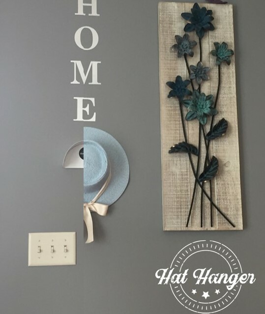 10 Pack Hat Hangers - Removable Tape Mounted - Rack Hook Cap Wall Mount No Nails