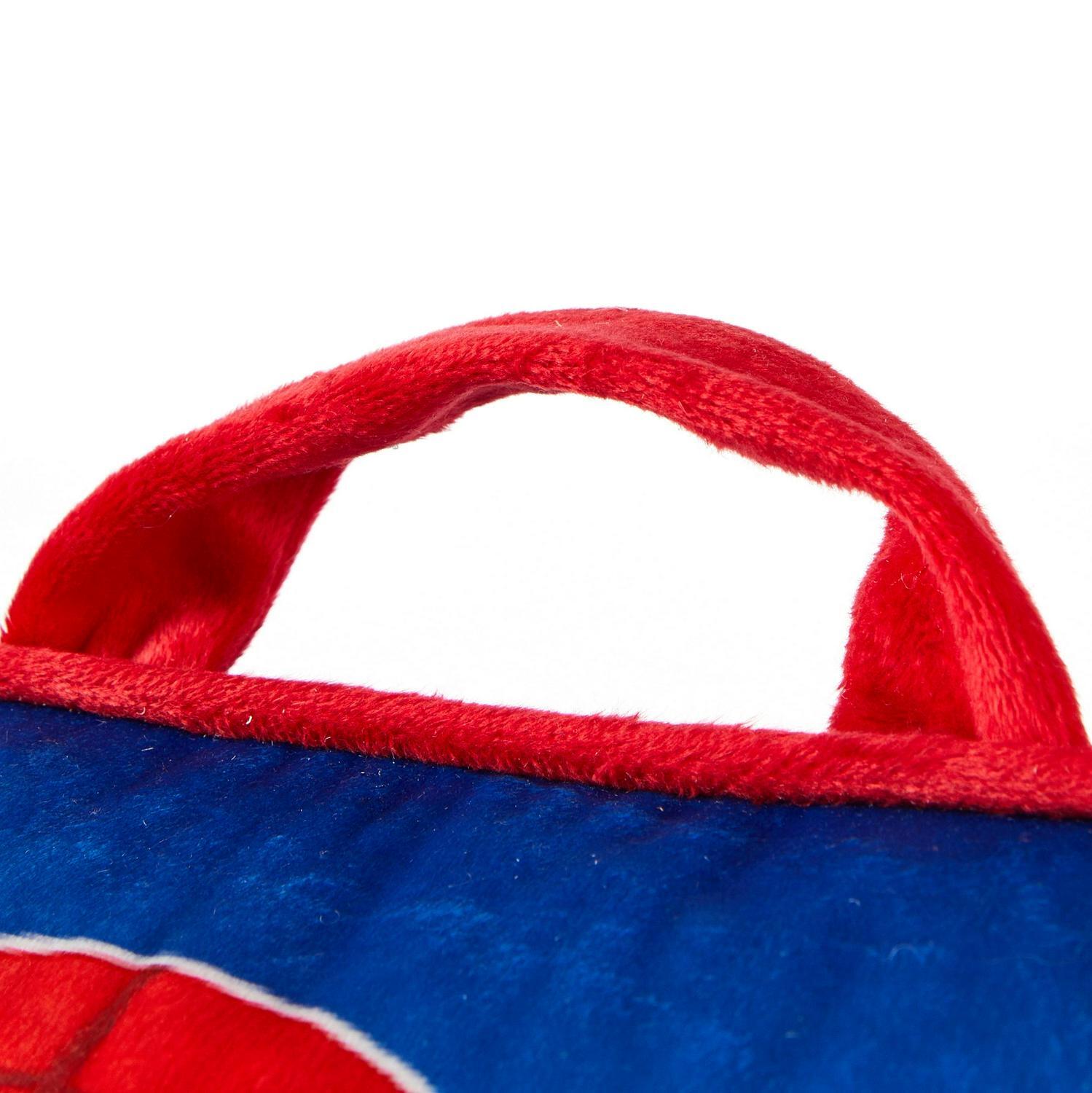 Spiderman Child Beanbag Superhero Kids Chair Cozy Soft Square 18" Seat Blue FUN