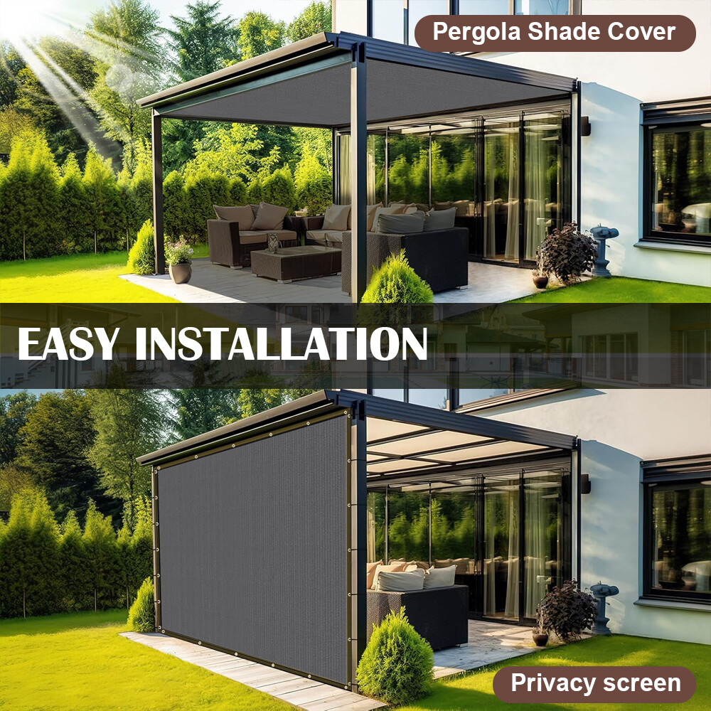 Sun Shade Cloth Outdoor UV Sunblock Net Canopy with Grommets