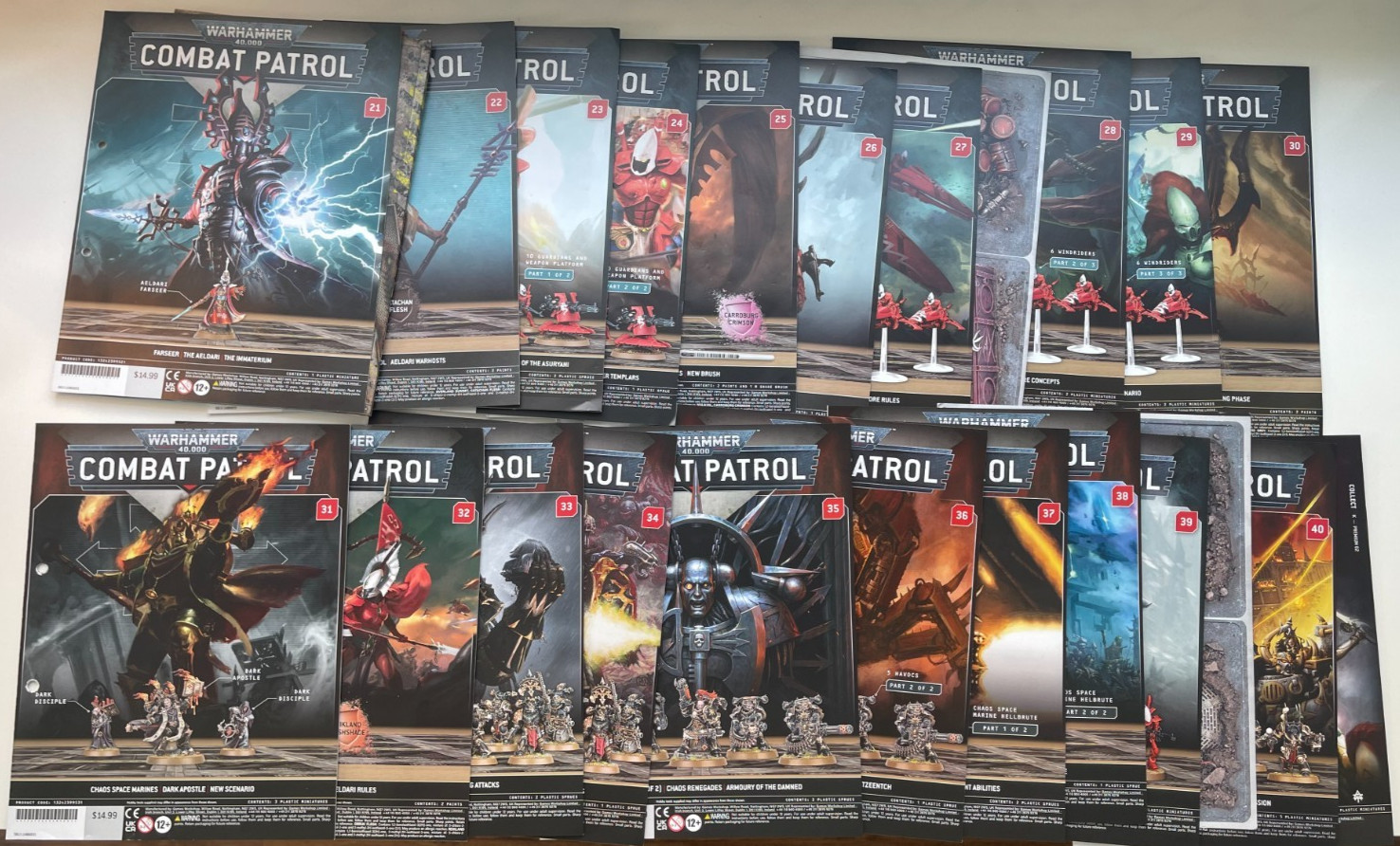 Combat Patrol Magazine Issues 21-40 Chaos Space Marines vs Aeldari Warhammer 40k