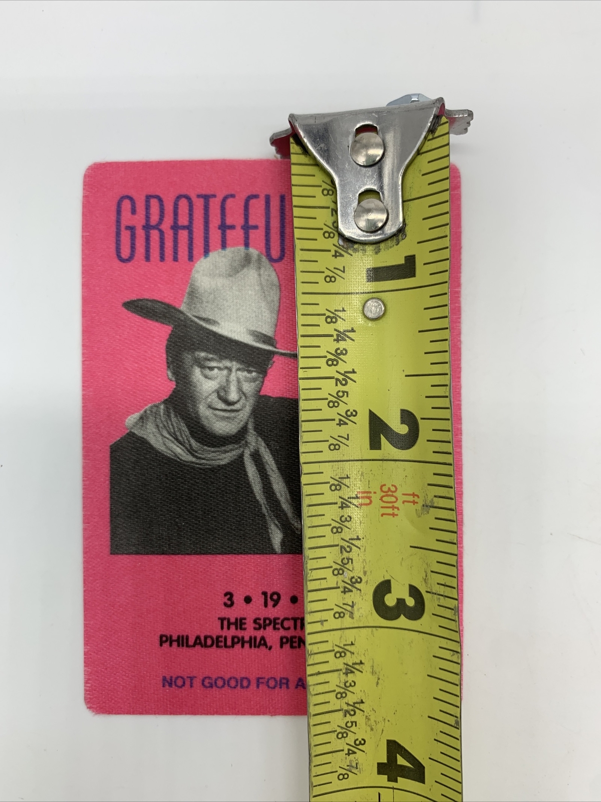 Grateful Dead Backstage Pass 3-6-94 Desert Sky Pavilion Phoenix John Wayne