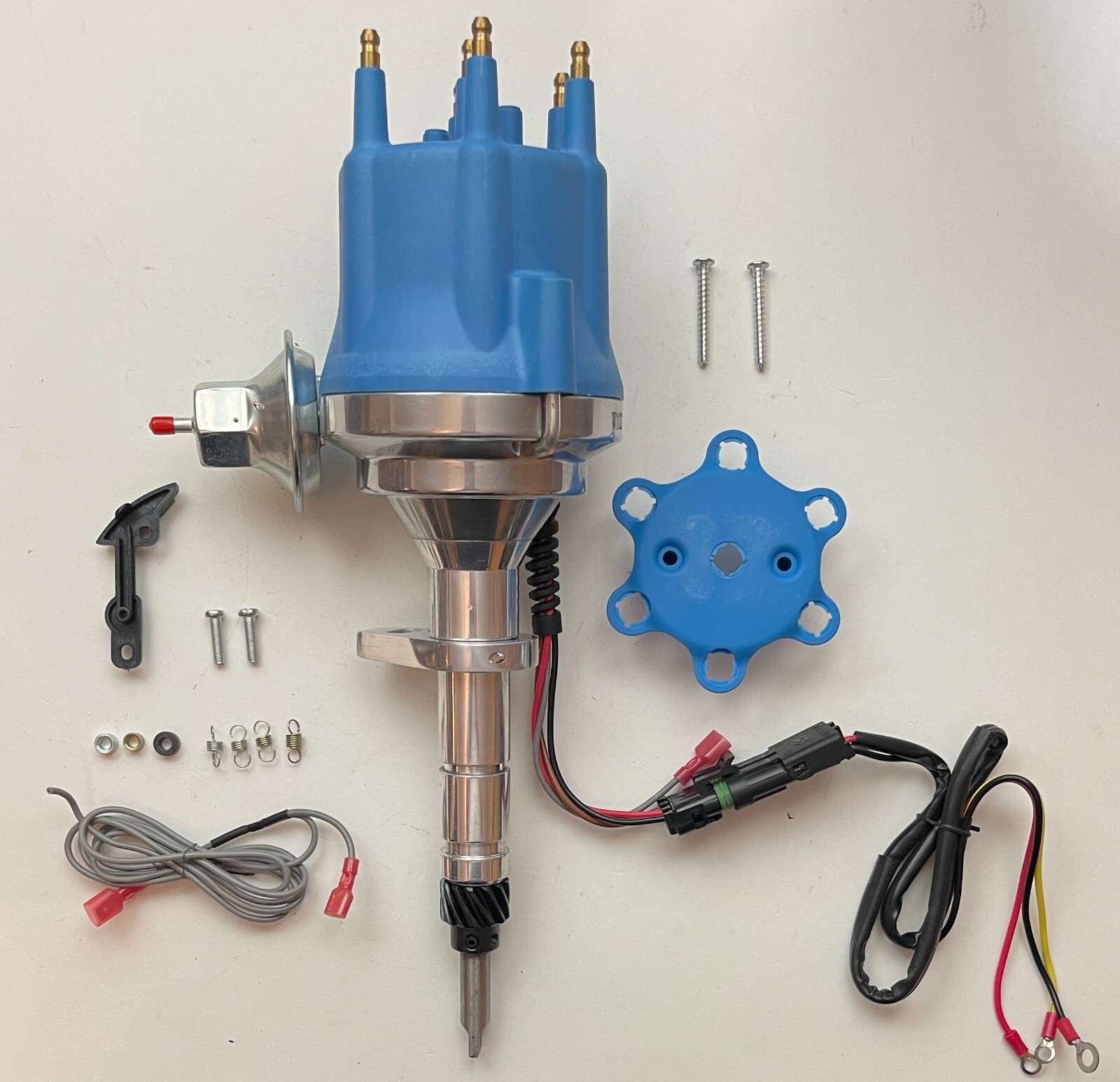 small cap CHEVY INLINE 6 Cylinder 194 216 235 BLUE HEI Distributor + 45K COIL