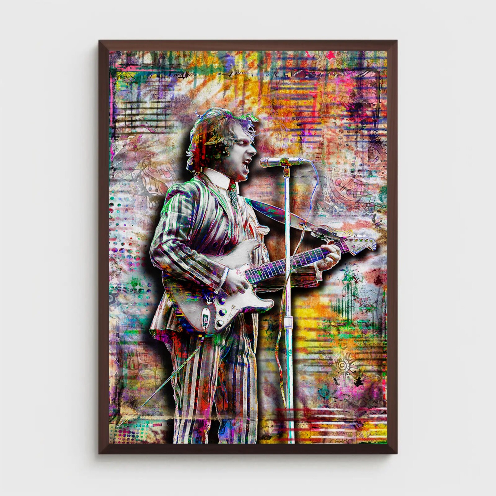 Van Morrison Poster, Van Morrison Tribute Pop Art Fine Art Free Shipping US