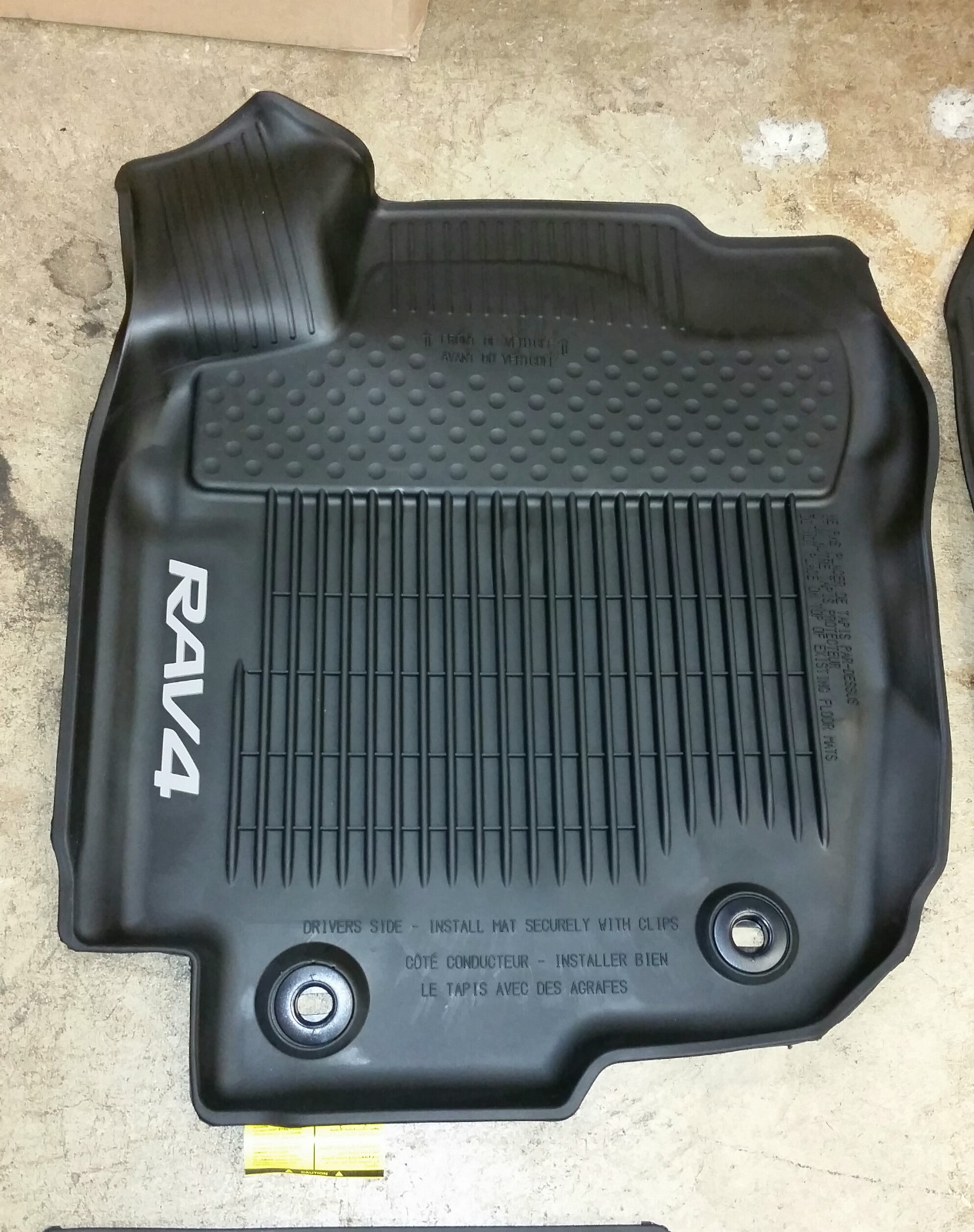 2013 - 2018 RAV4 FLOOR LINERS OEM TOYOTA ALL WEATHER MATS PT908-42165-20
