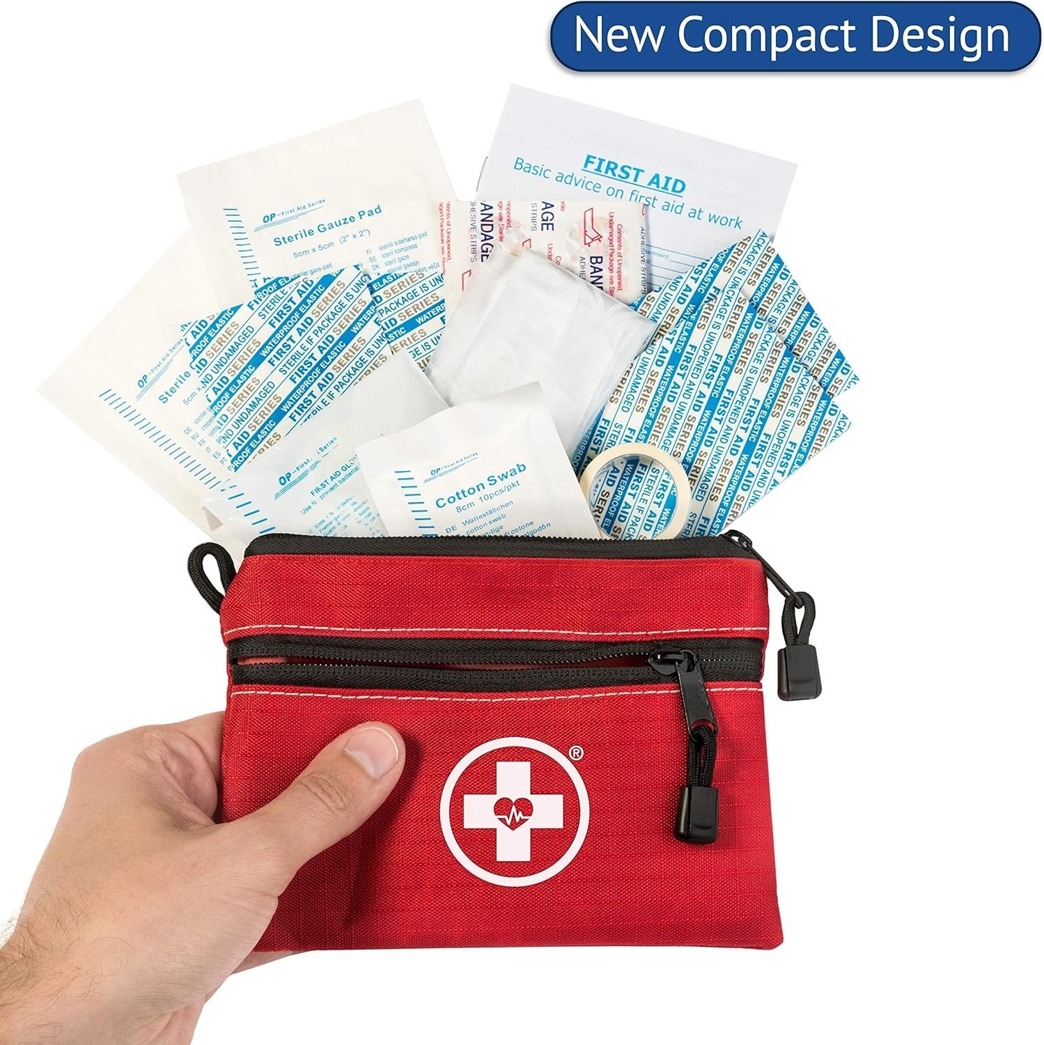 Swiss Safe 2-in-1 First Aid Kit for Car Travel Home & Camping 64 PIECE