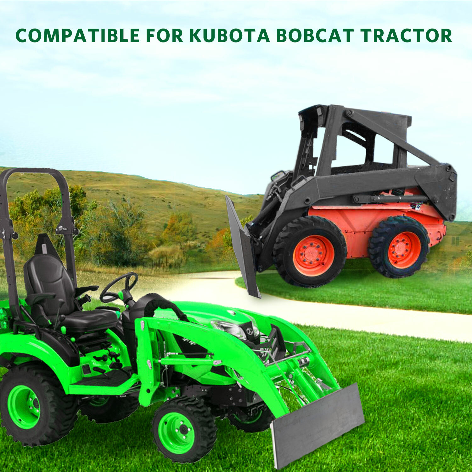 1/2" Quick Tach Mount Plate Heavy Duty for Bobcat Kubota Heavy Duty Steel Plate