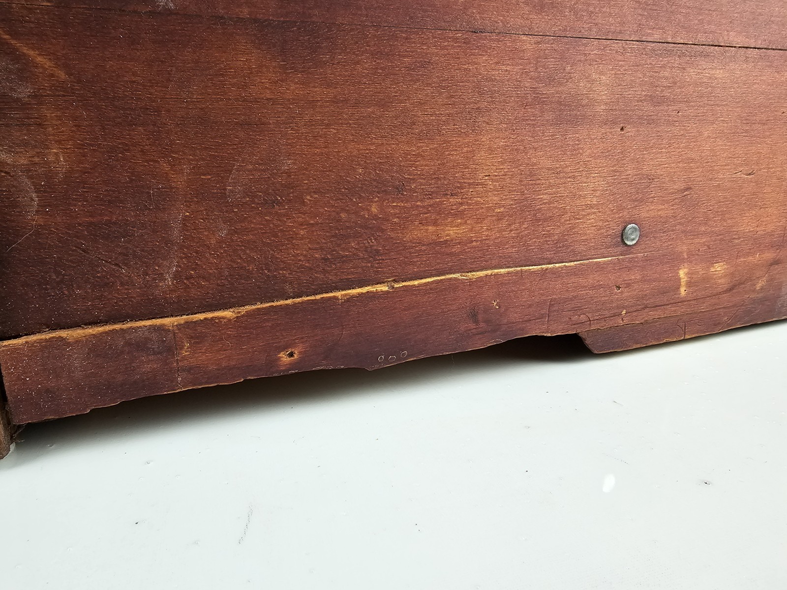 Vintage Wooden Spool Cabinet Craft Sewing Box Organizer Drawers Rustic Storage