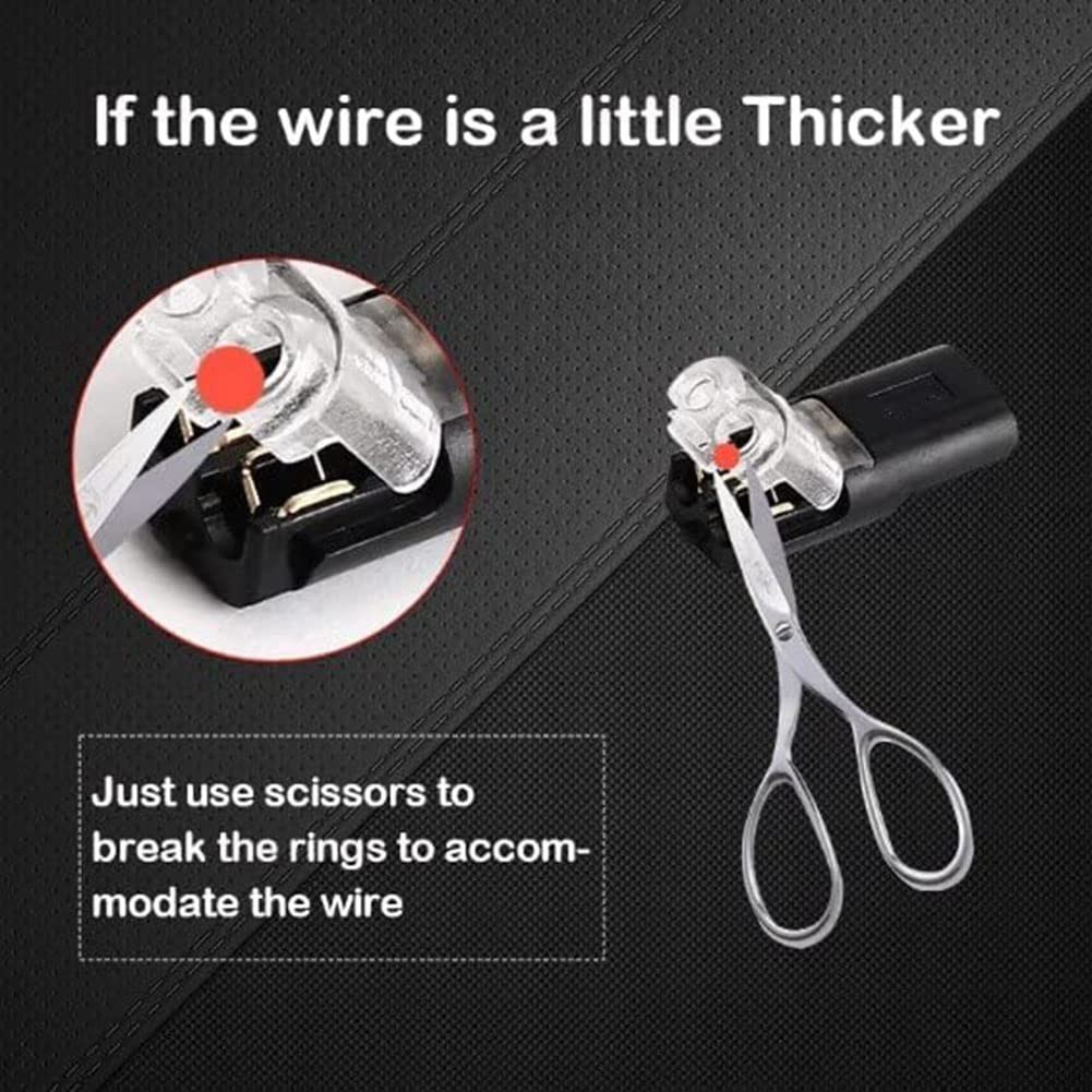 50 PCS Double-Wire Plug-in Connector with Locking Buckle, Pluggable Connectors