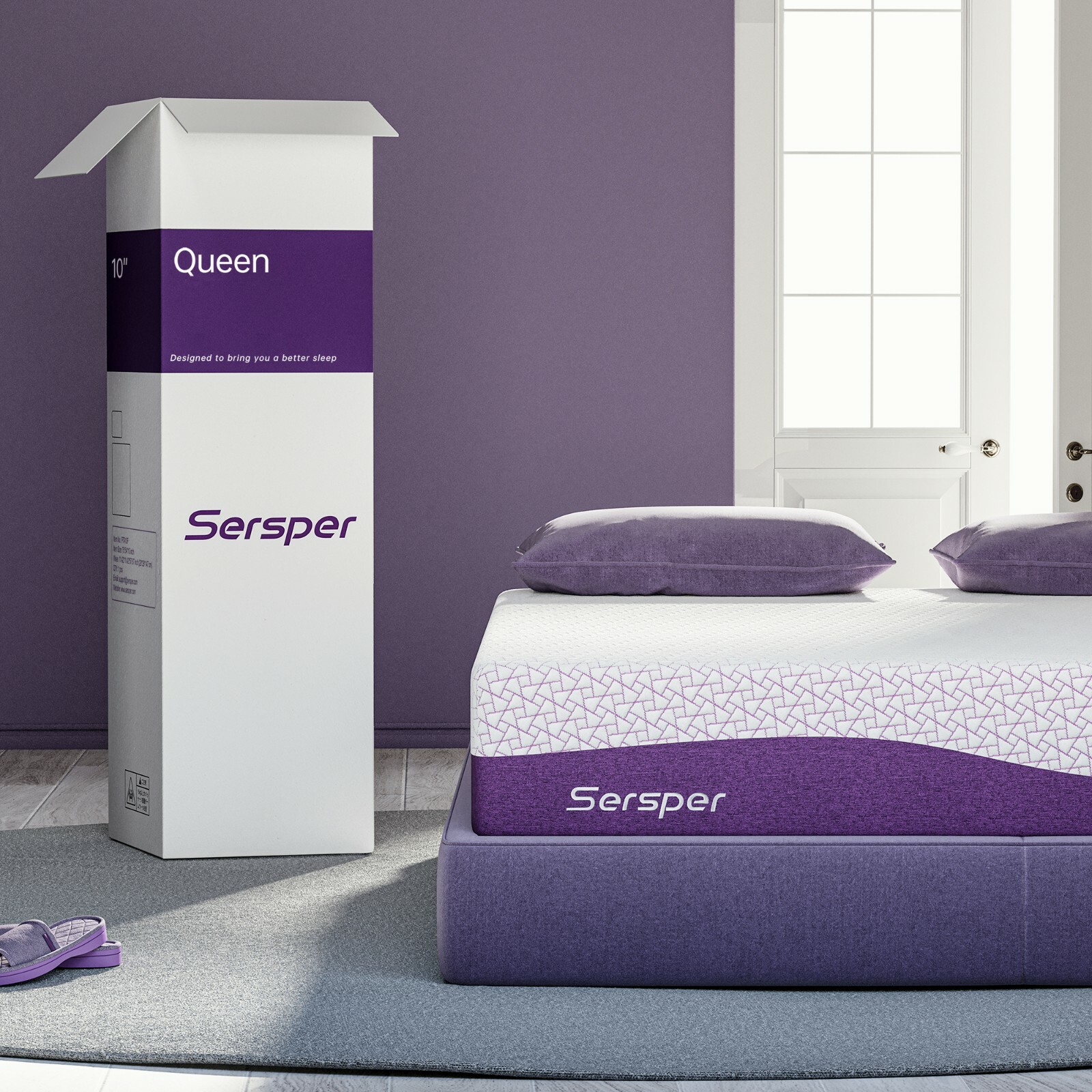 8/10/12 Inch Gel Infused Memory Foam Mattress Twin Full Queen King - Bed In Box