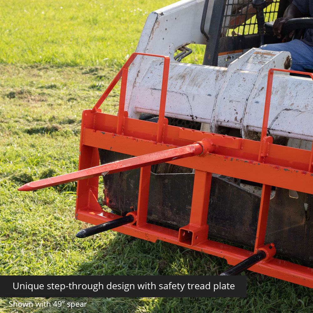 Titan UA USA Made Step-Through Hay Frame Attachment, 43in Spear