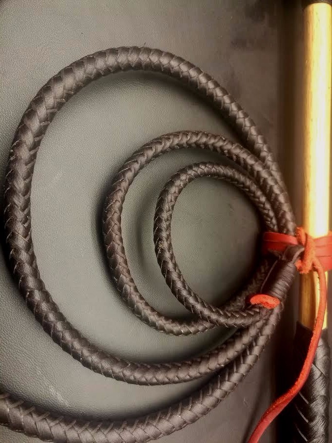 6ft 8 plait Kangaroo leather Stock whip Stockwhip