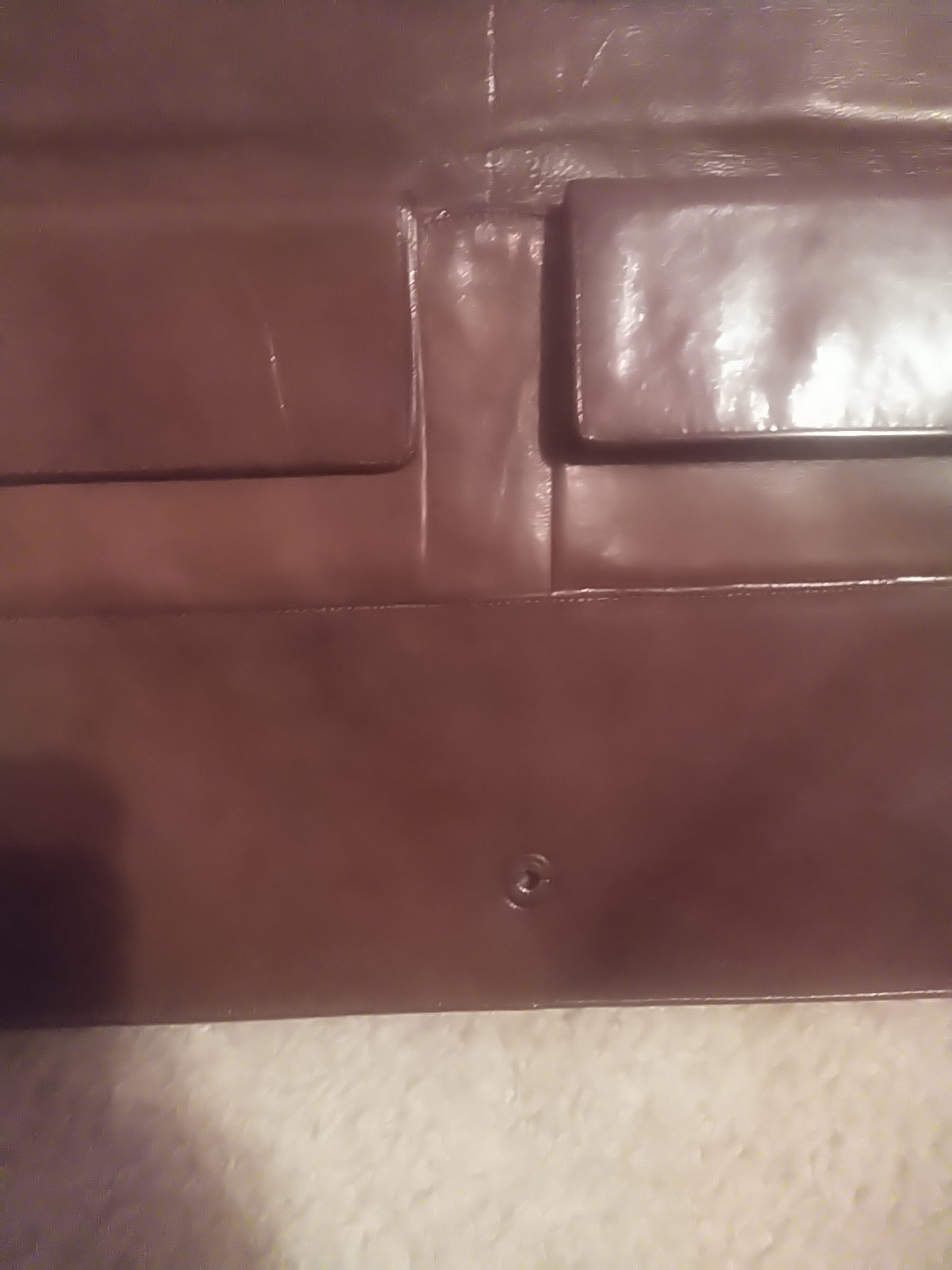 Vintage Hand Tooled Leather Embossed Egyptian Themed Purse