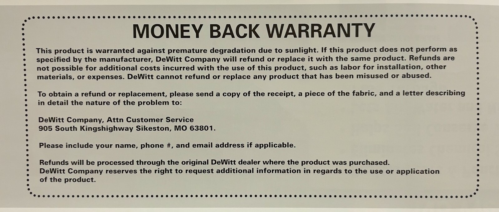 DeWitt Weed Barrier - Professional Max - Heavy Duty Woven Fabric 5 FT X 250 FT