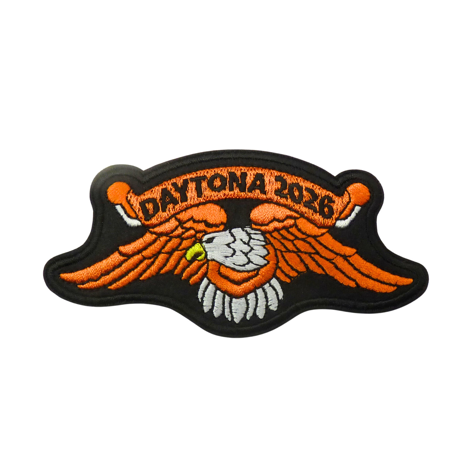 2026 Daytona Bike Week Orange Eagle Sew On Biker Rally Patch.