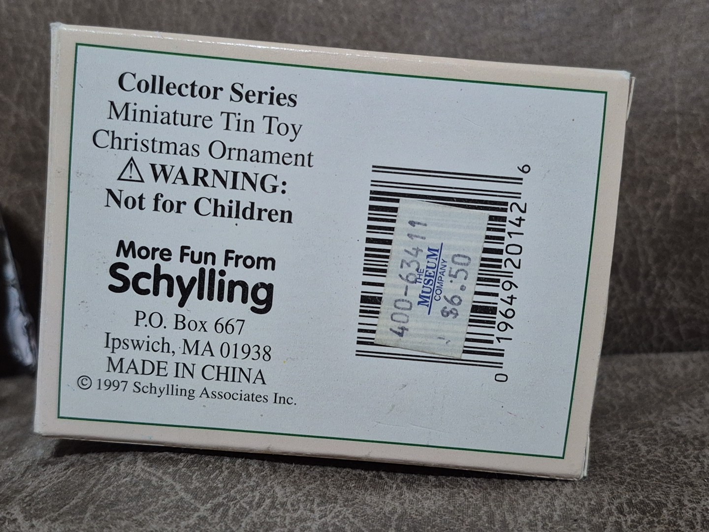 Vintage Schylling Miniature Carousel Tin Collector Series 1997