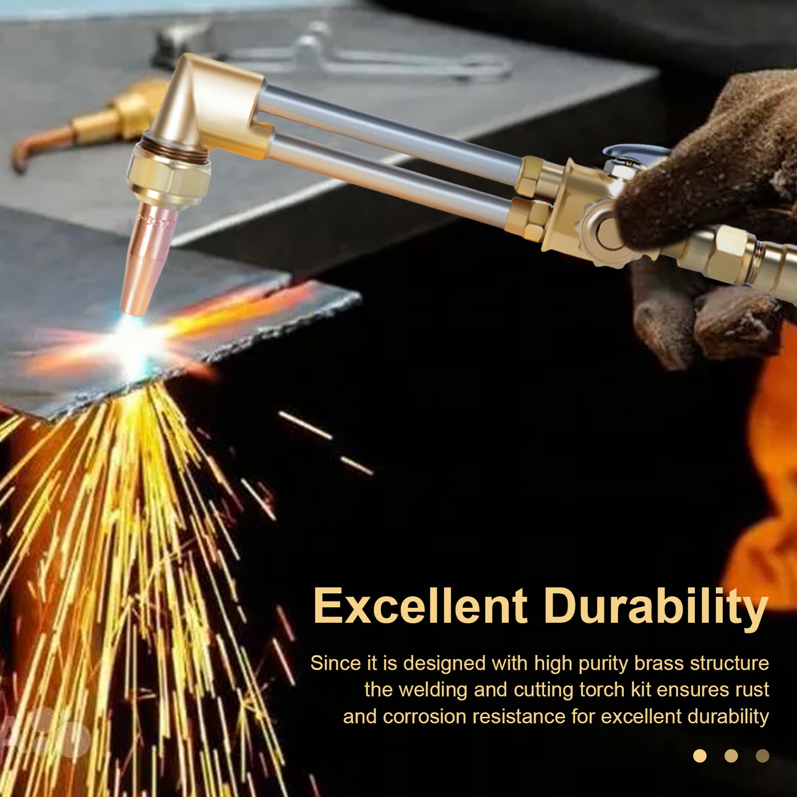 Oxy Acetylene Welding Cutting Torch Kit Medium Duty Gas Outfit Tote without Tank