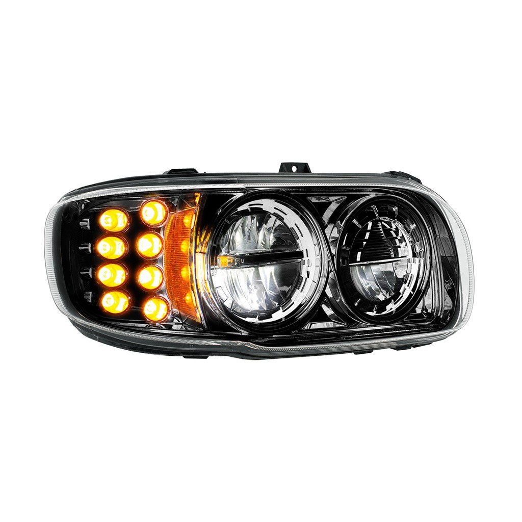 Full LED Headlight for 2006-2024 Peterbilt 388/389/567 - Blackout - Passenger