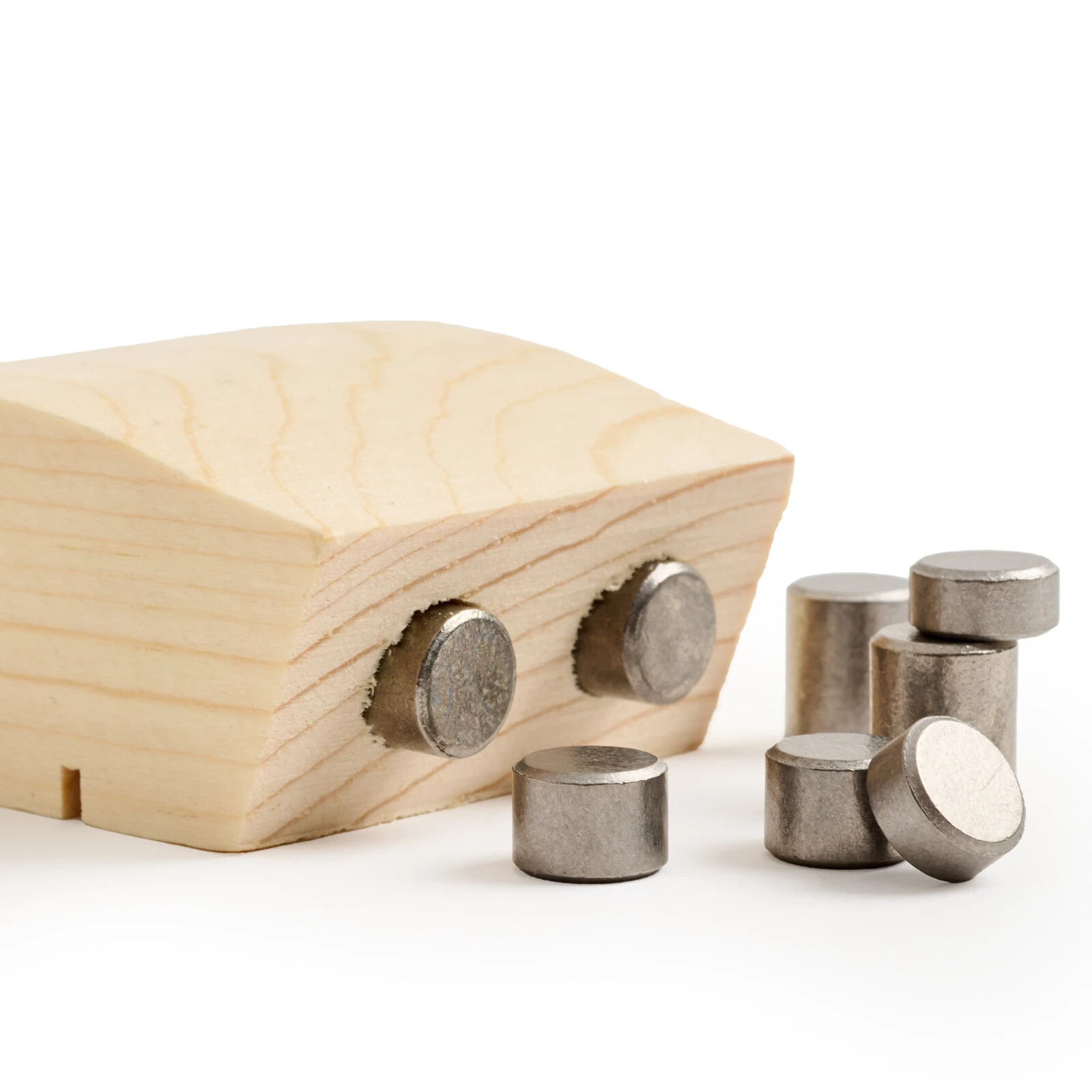 Tungsten Cylinders in 3 sizes - Total weight 3oz for pinewood derby cars