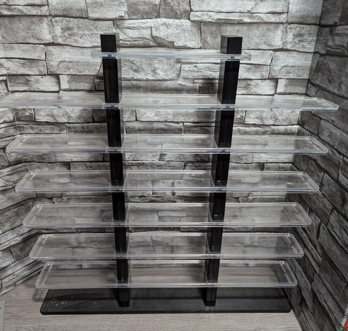 23.5x22.5x3" Acrylic Wall Or Table Display Stand For Figures, Cars, Collectibles