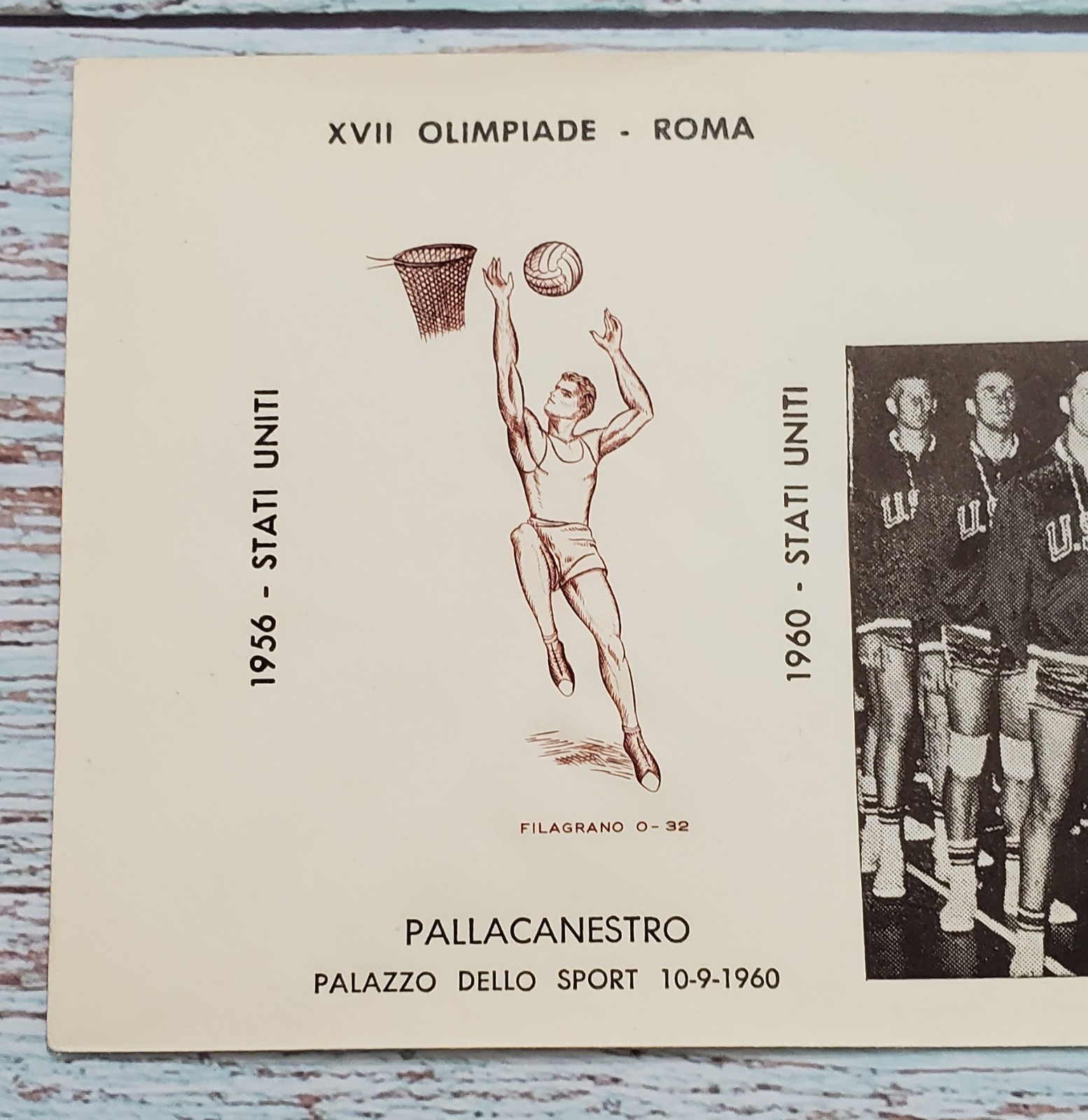 Olympics Rome 1960 Cover Gold Medal Basketball USA