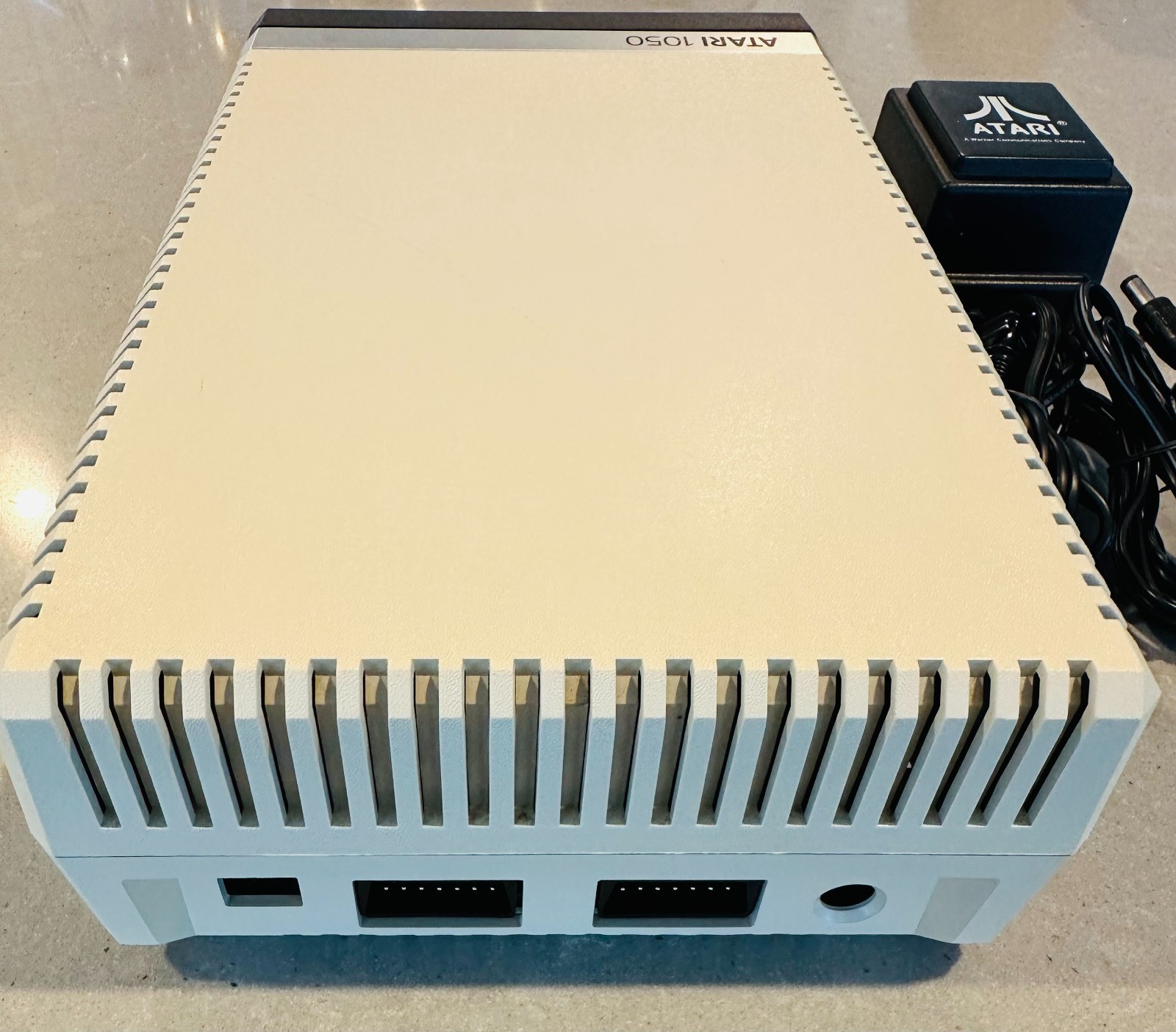 Vintage Atari 1050 Disk Drive w/ Power Supply & Box - TESTED - CLEANED - READ