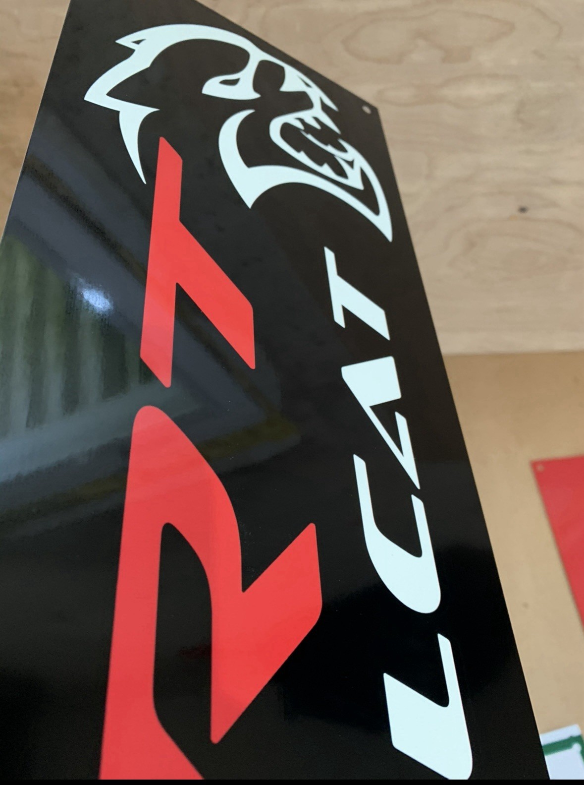 Srt Hellcat Reproduction Sign Garage Service