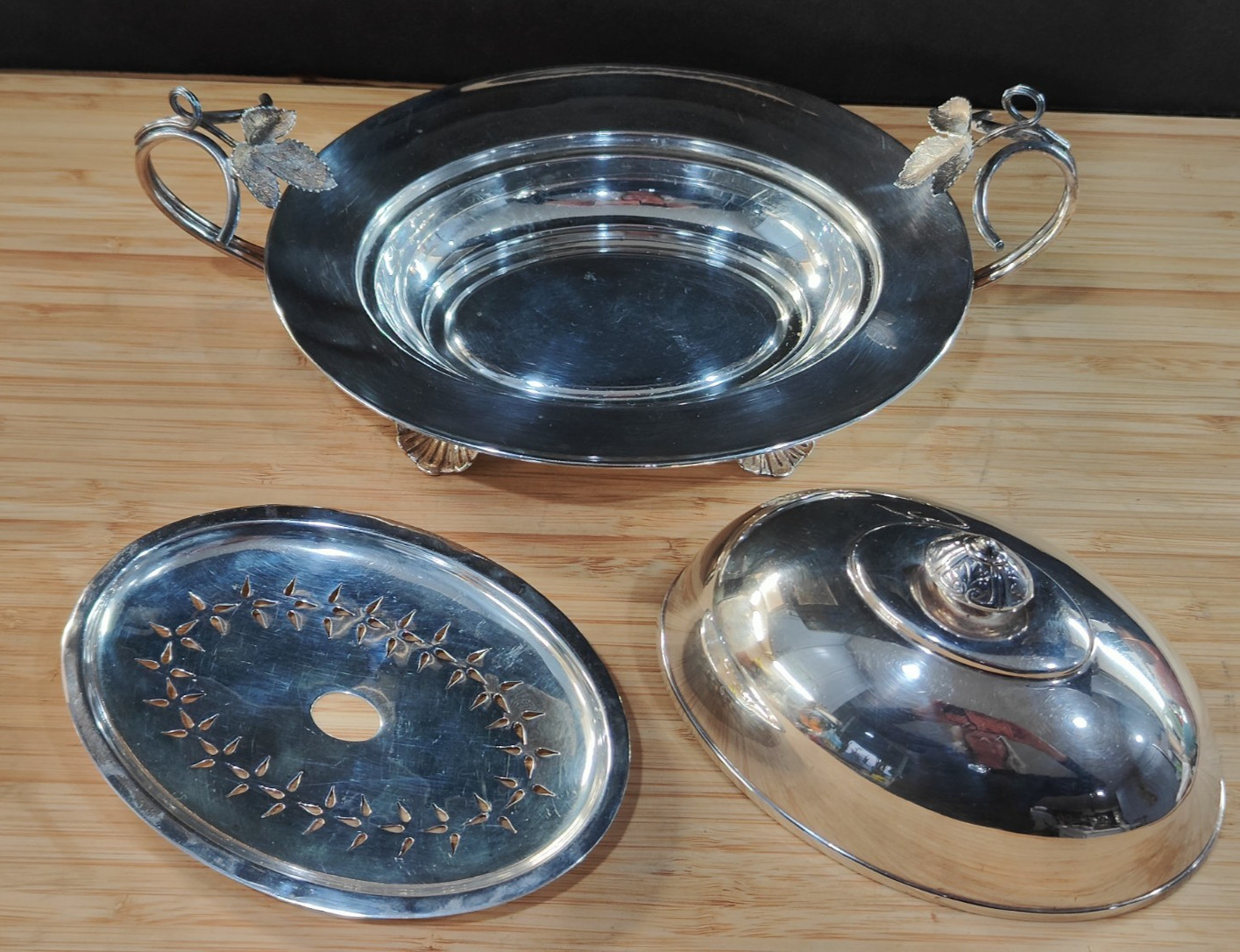 Tiffany & Co. Covered Cheese Or Butter Dish Silver Soldered