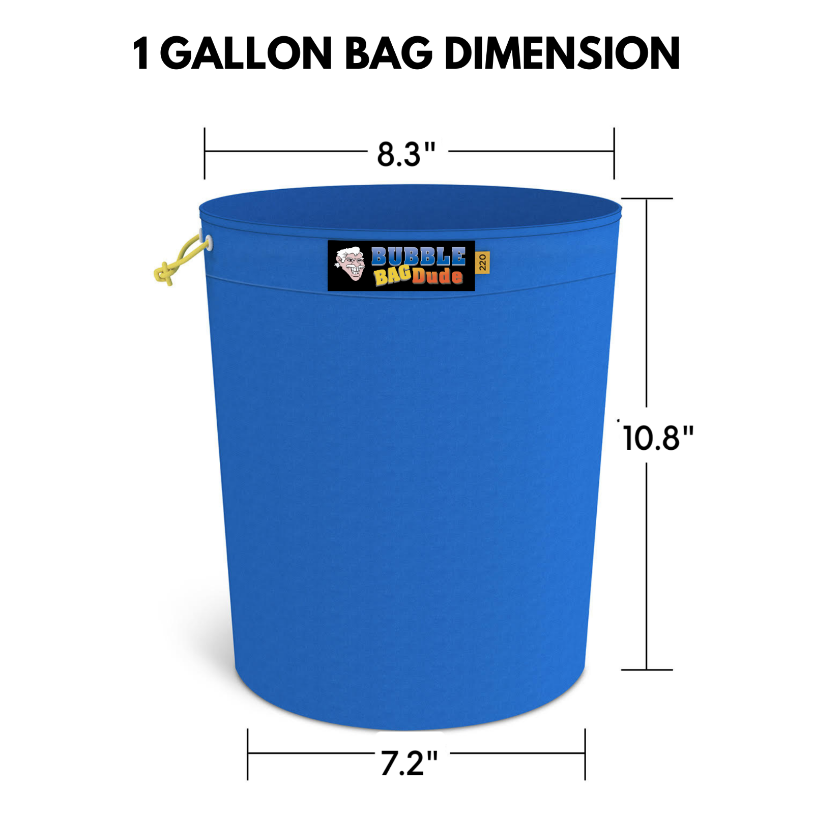 Bubble Bag BUBBLEBAGDUDE 1 GAL 4 Bag Kit Bubble Hash Bags Herbal Extractor Kit