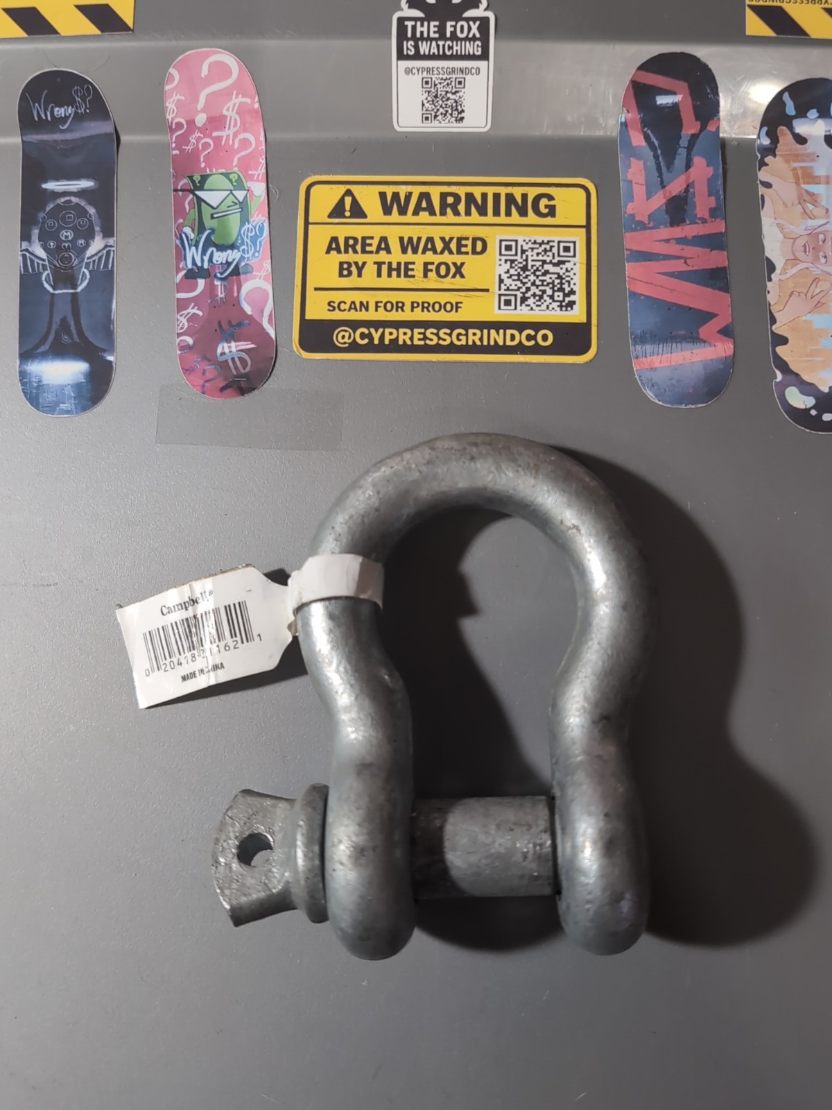 Campbell 3/4 In Forged Steel Screw Pin Anchor Shackle T9641235 Campbell WLL 4.75