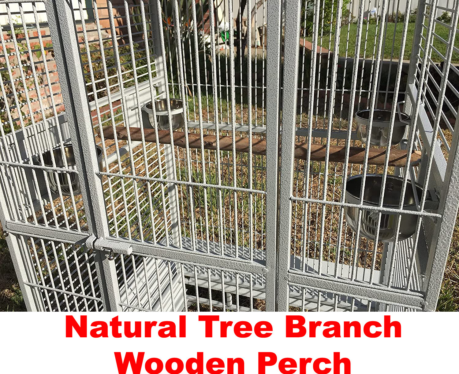 Large Parrot Open Play Dome Top Cage Cockatiel Macaw Conure 28"Lx22"Wx 62"H