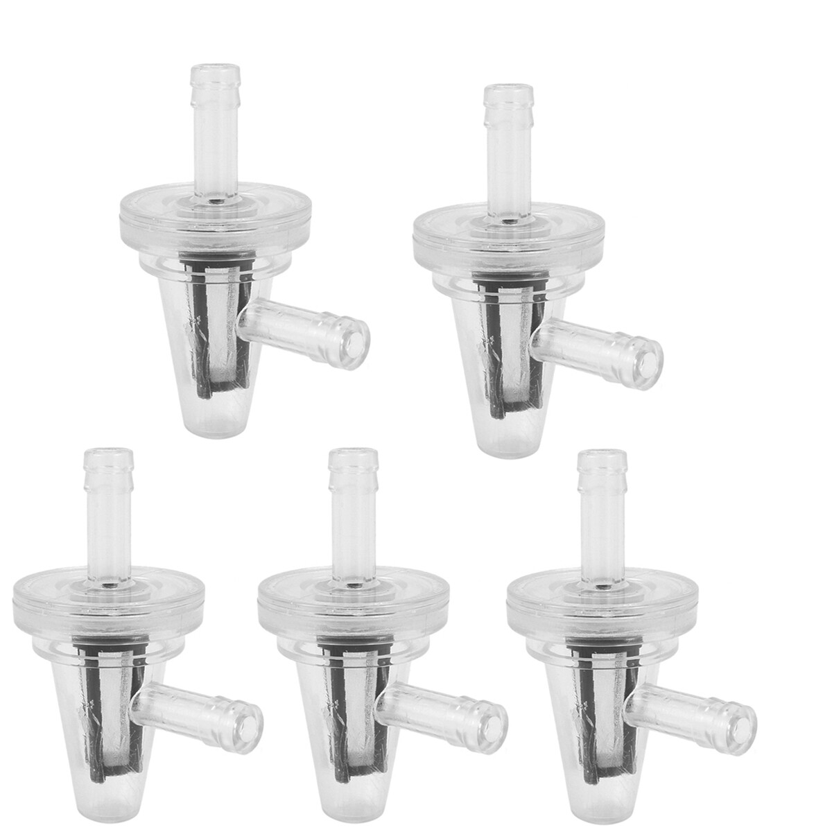 10X 1/4" Inline Motorcycle Fuel Filter 90 Degree Angle for 6mm 7mm hose lines