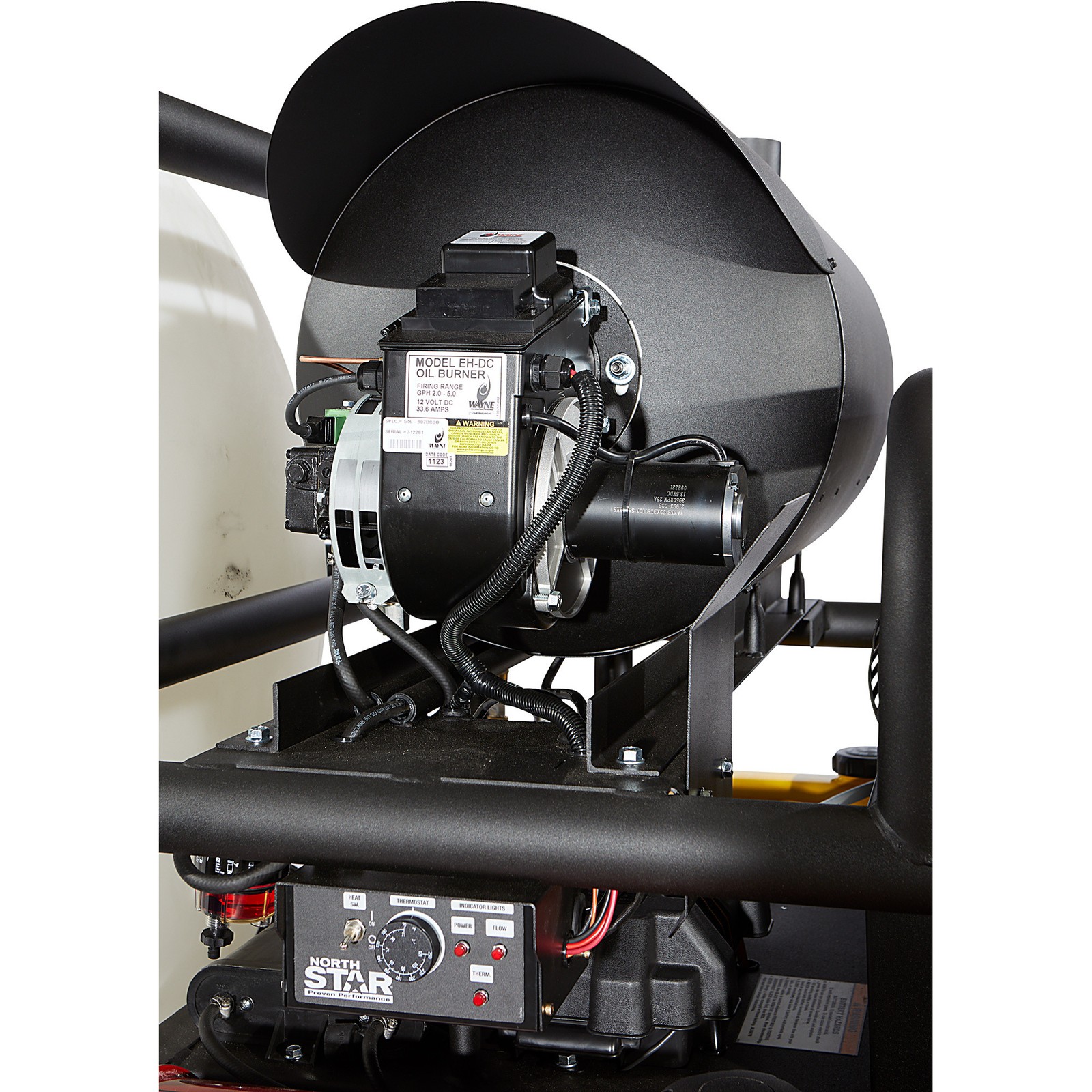 NorthStar Hot Water Commercial Pressure Washer Trailer with 2 Wands, 4000 PSI,