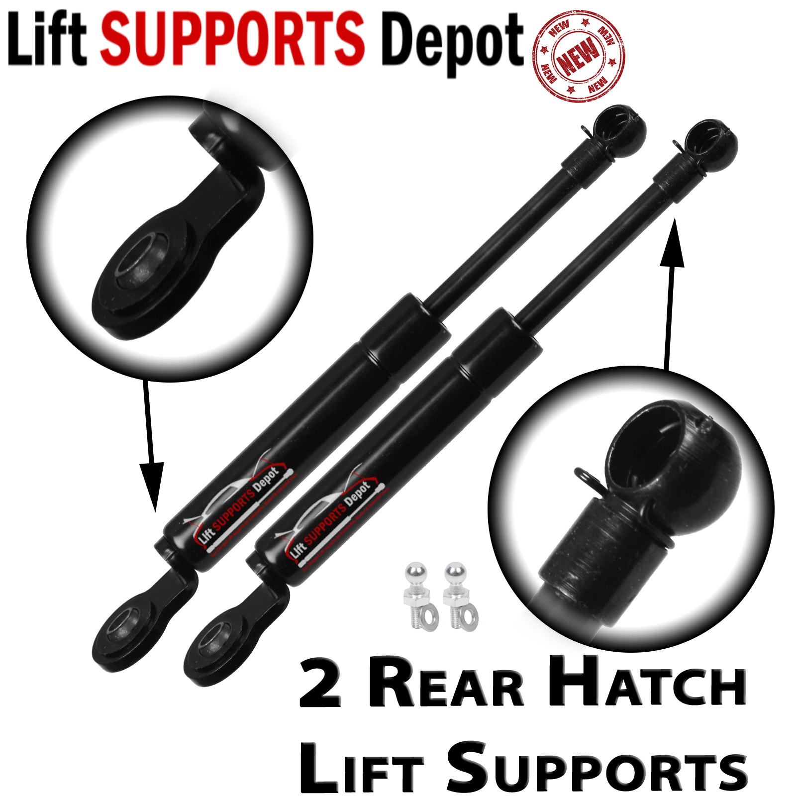 Qty 2 Lift Supports Depot PM3322T Fits NSX 1991 to 2005 Trunk Shocks