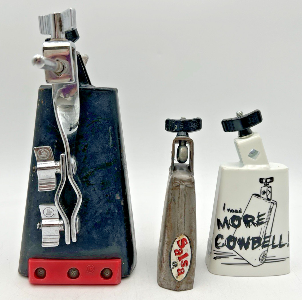 LATIN PERCUSSION LP LP008 RIDGE RIDER, SALSA, NEED MORE COWBELLS & LP BRACKET