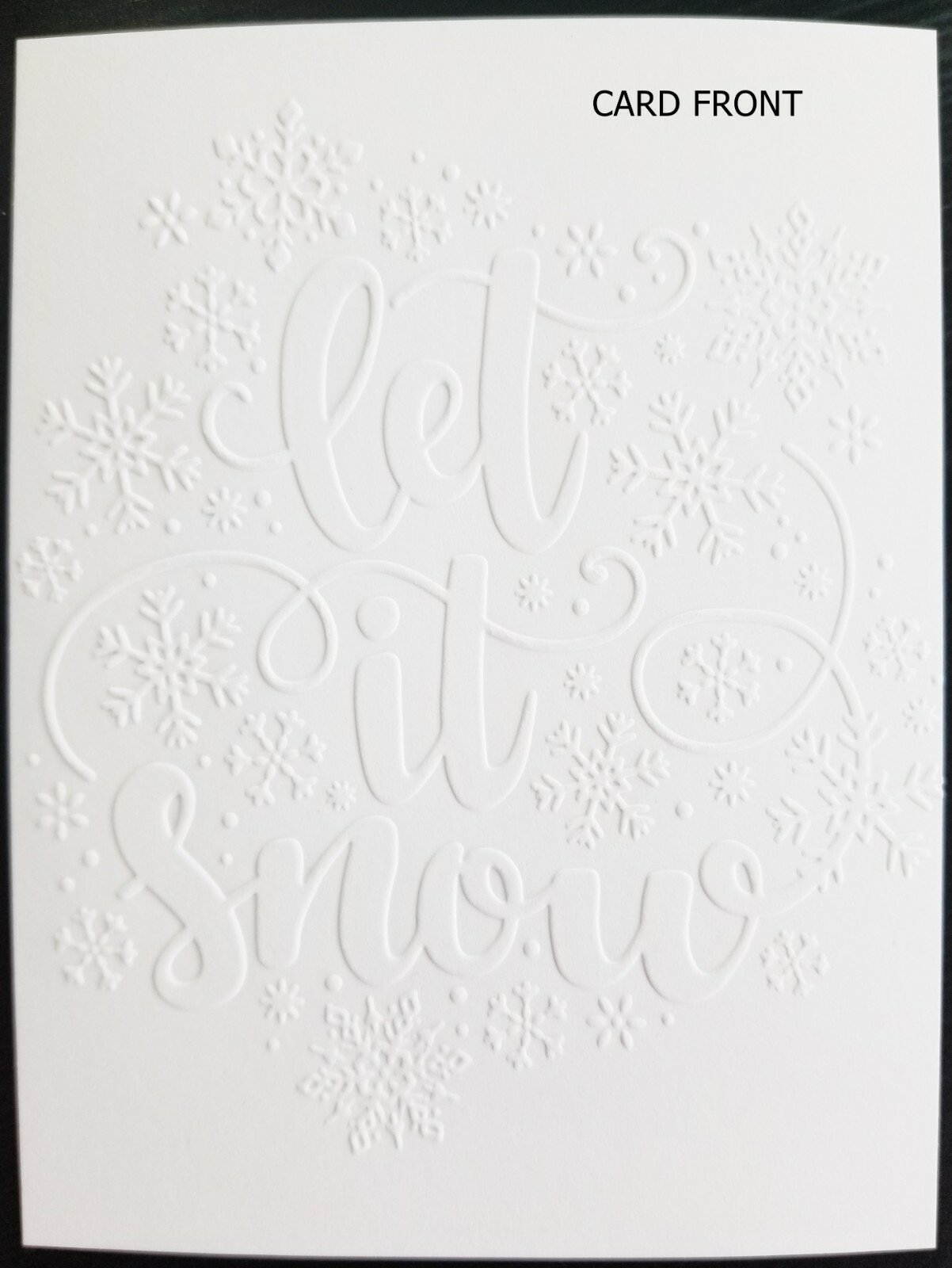EMBOSSED HOLIDAY STAMPIN' UP CARDSTOCK CARD FRONTS, BUY 5 SETS GET 1 SET FREE