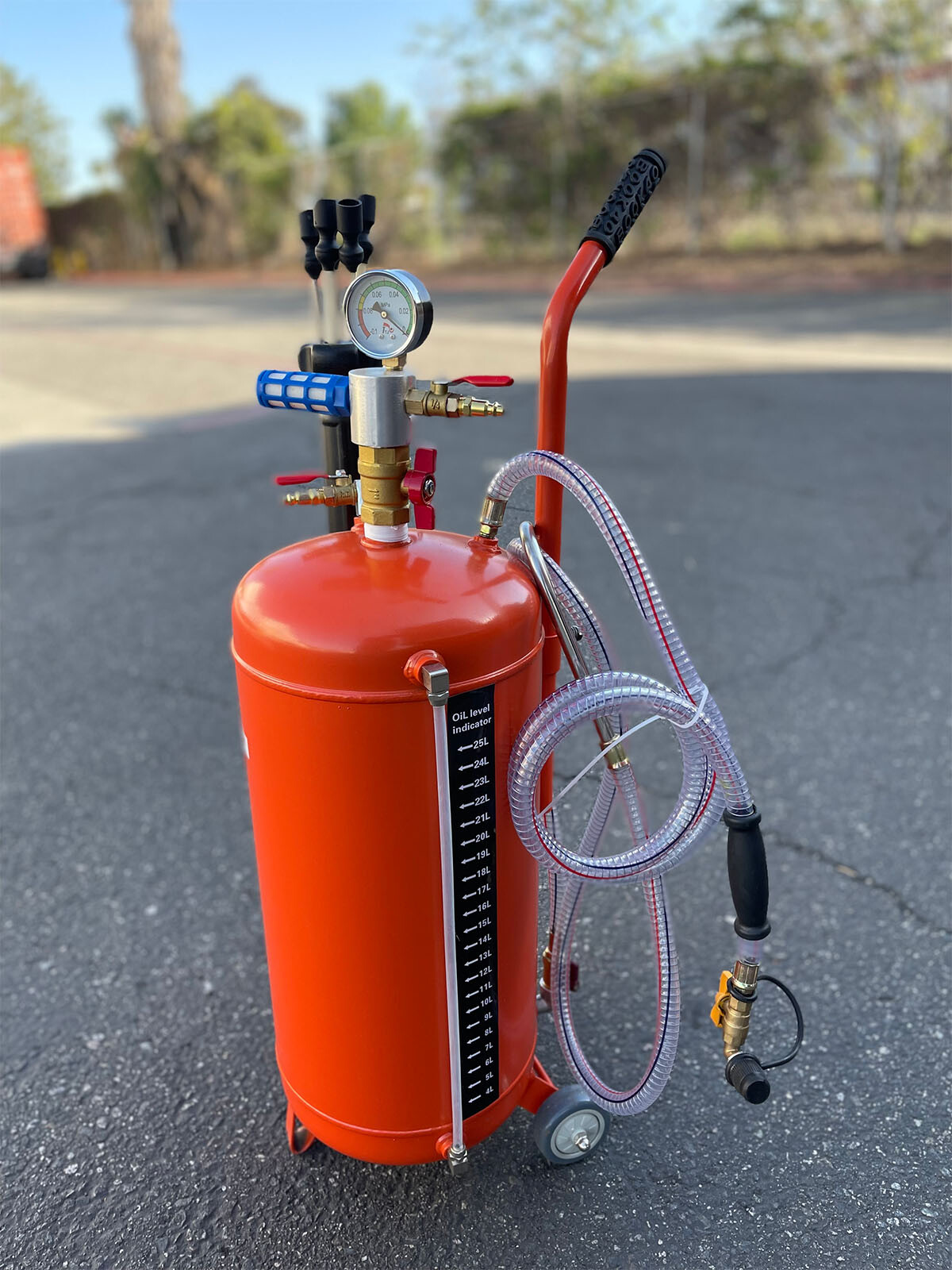 6 Gallon Fluid Evacuator Dispenser Oil Extractor Extract Tank for BMW BENZ FORD