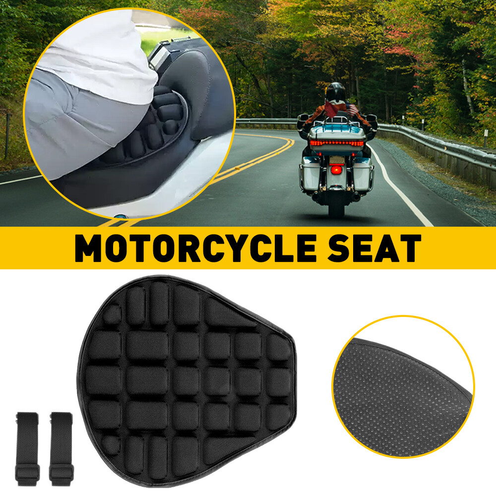 Rider Passenger Seat Cushion Seat Cover Seat Pad For Harley Touring Black OXILAM