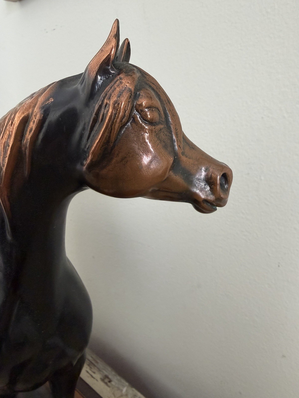 Gladys Brown Edwards (?) Champion Arabian Horse Bronze Sculpture Dressage Trophy