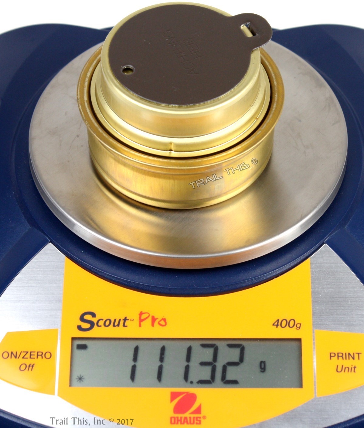 Trangia Spirit Burner Ultralight Alcohol Brass Stove for Camping Backpacking