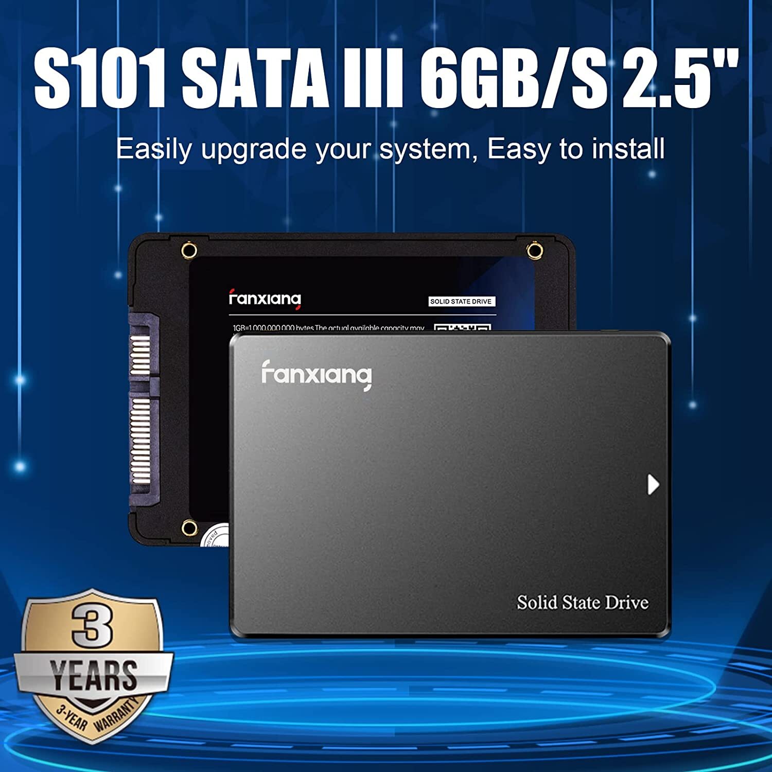 Fanxiang SSD SATA 4TB SSD 2.5'' SSD 6Gb/s 550MB/s Internal Solid State Drive PC