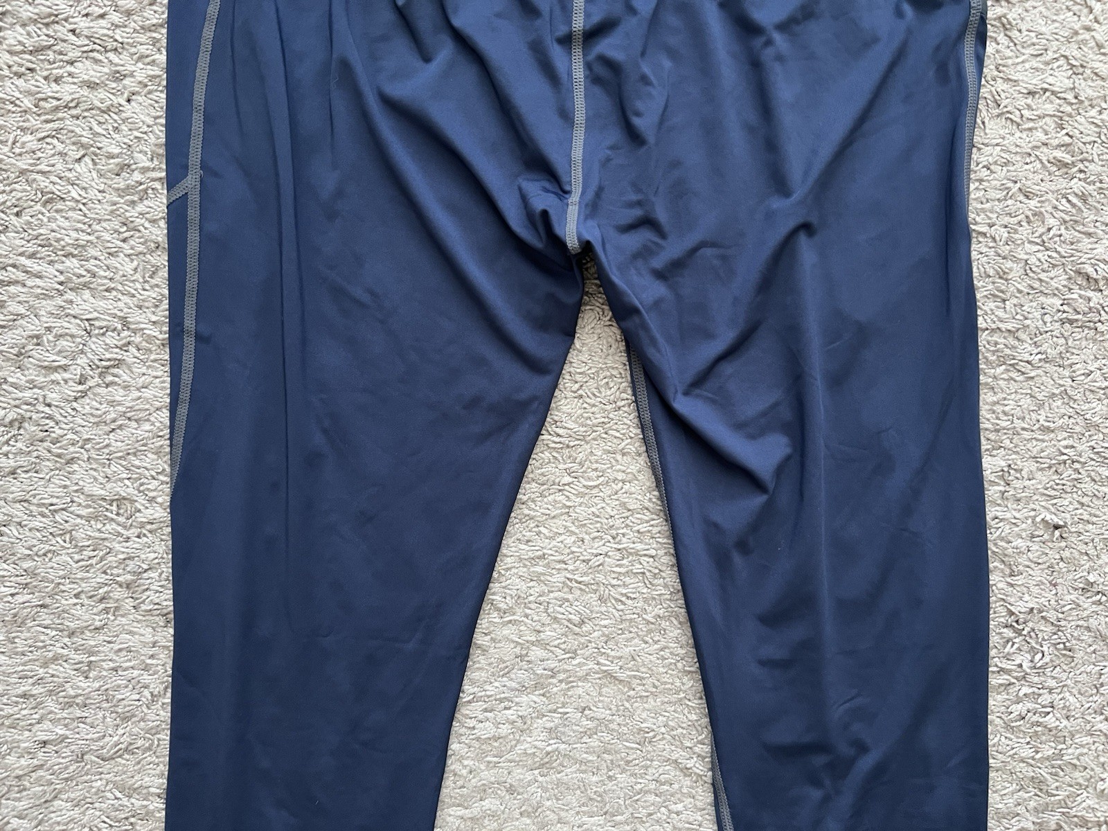 TSLA Men's Compression Tights Pants Baselayer Blue Bottom 2XL NEW