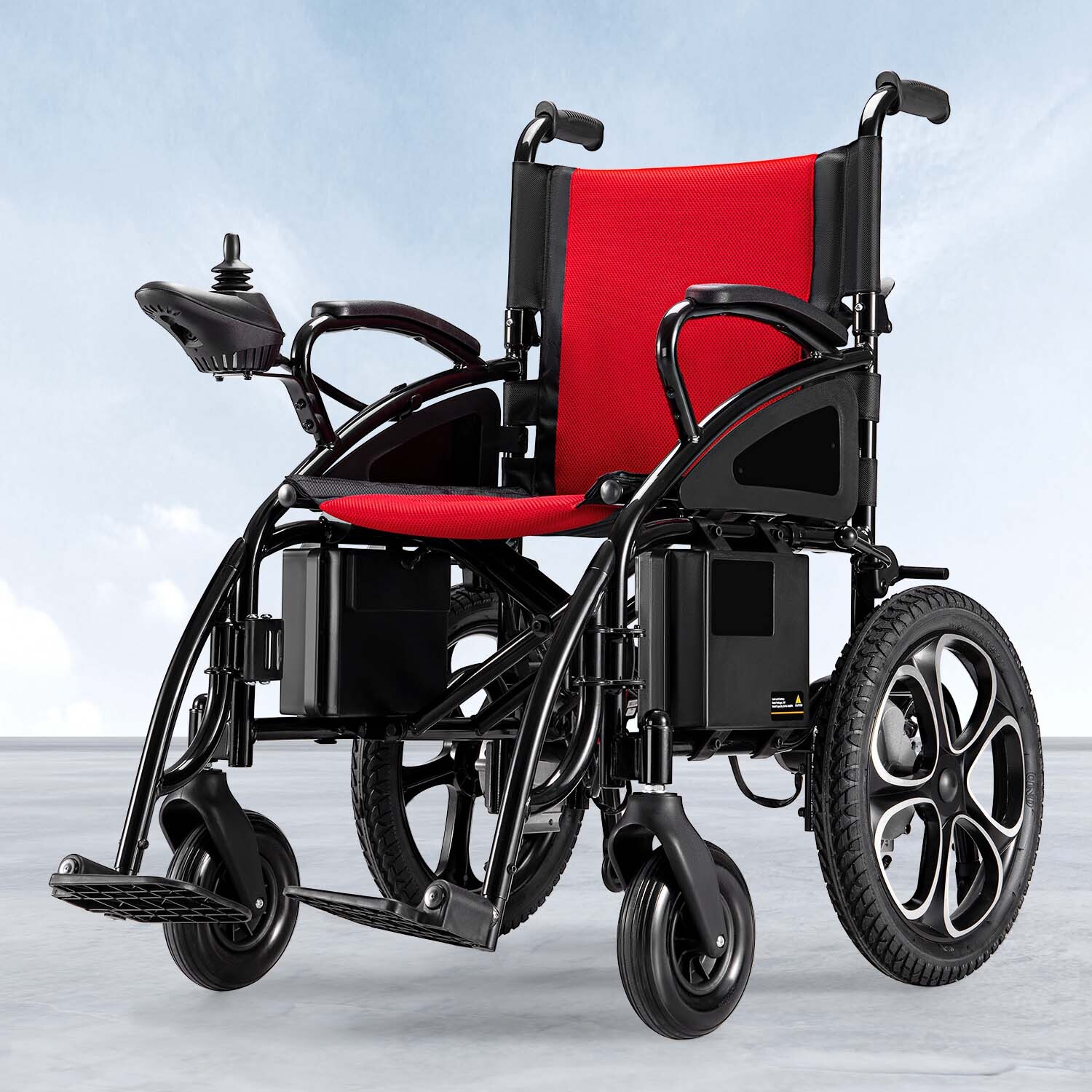 All Terrain Electric Wheelchair Heavy Duty 500W Foldable Electric Wheelchairs