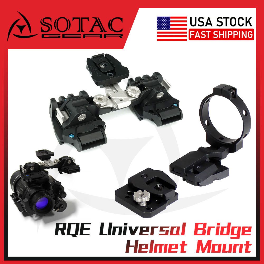RQE KVC Universal Dual Bridges NVG Mount W/NVG Mount OSS OBVERSE SHOE SET PVS-14