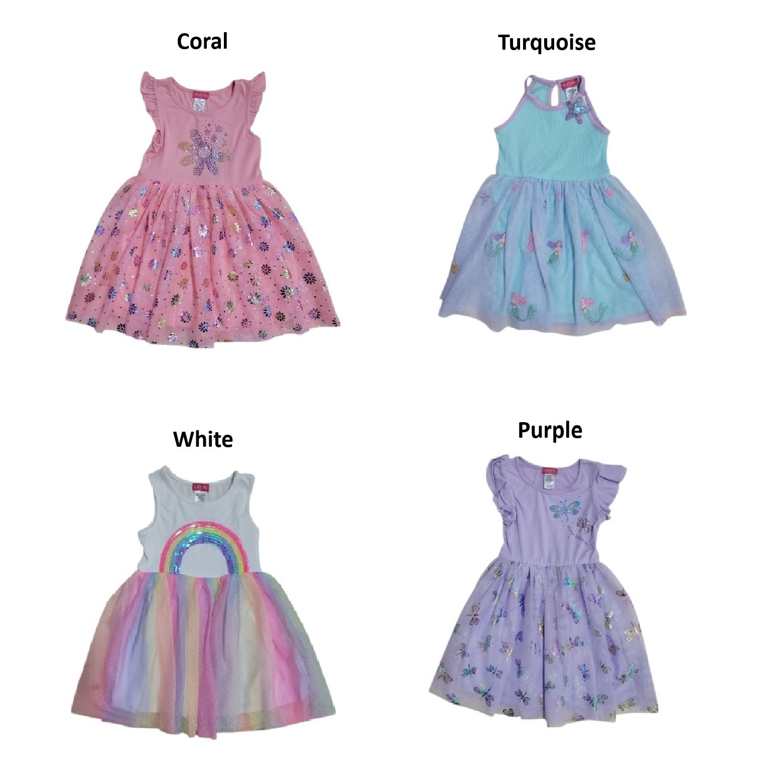 Zunie Girls Soft Comfortable Pullover Lightweight Tutu Dress