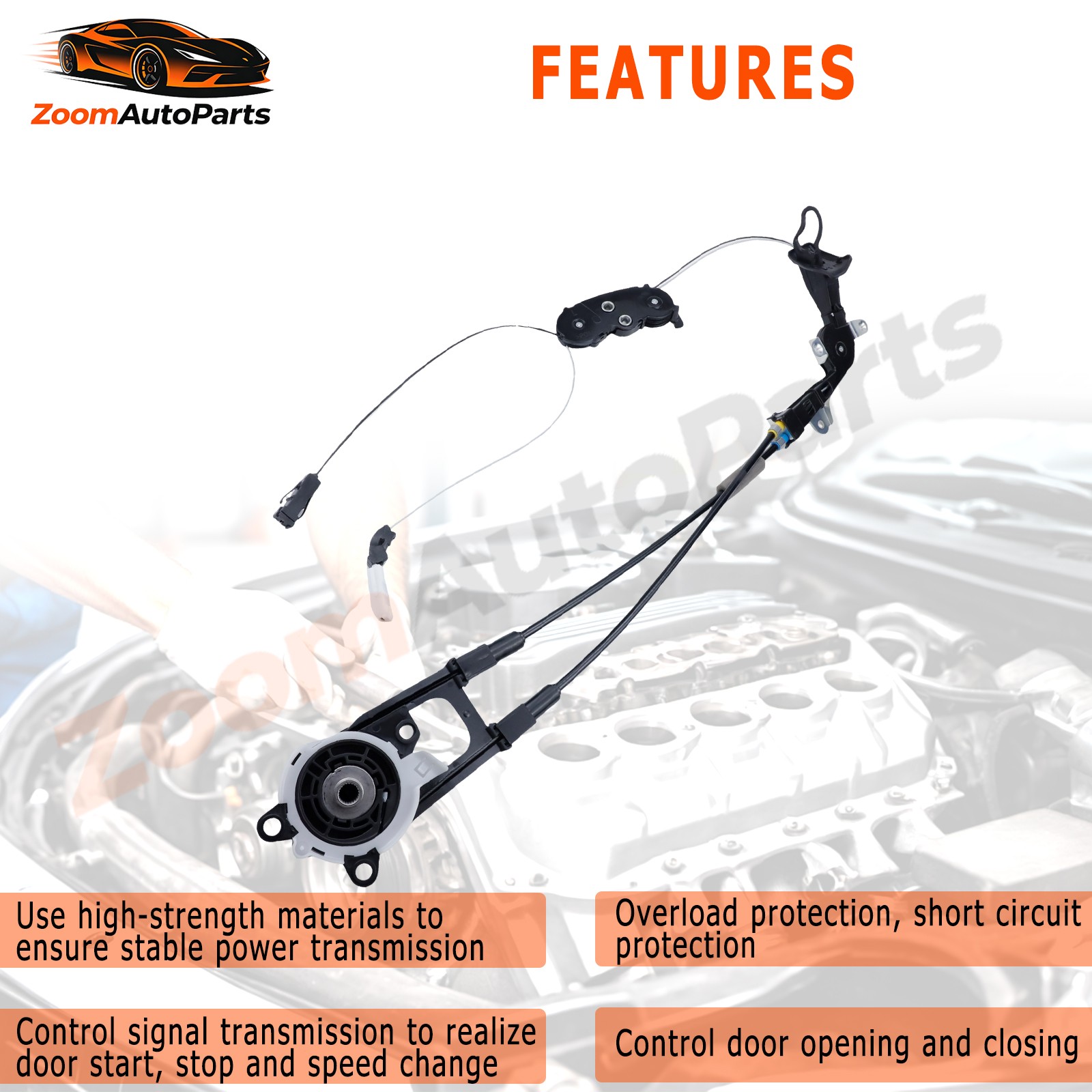 Left Driver Side Power Sliding Door Cable Assembly For Toyota Sienna 2011-2020