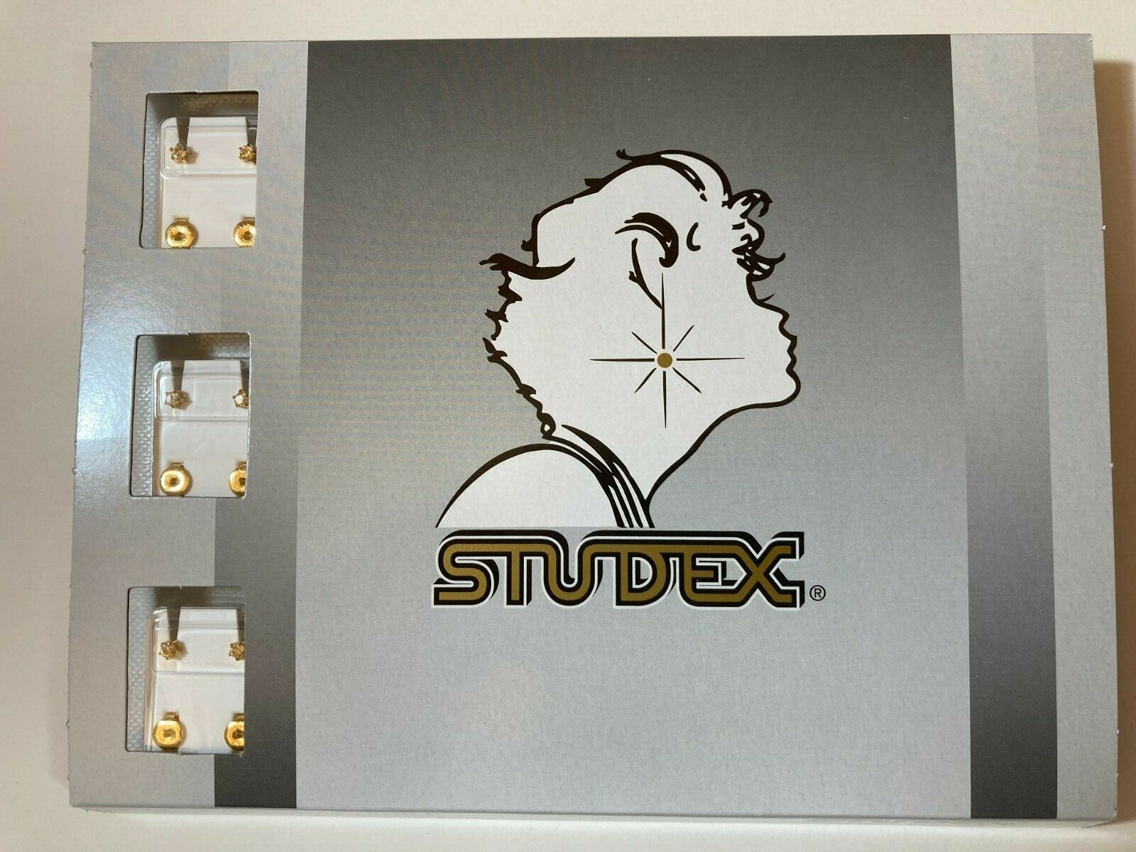 Studex Gold Plated Steel Ear Piercing Prong Setting 3MM April Stone Dozen R104Y