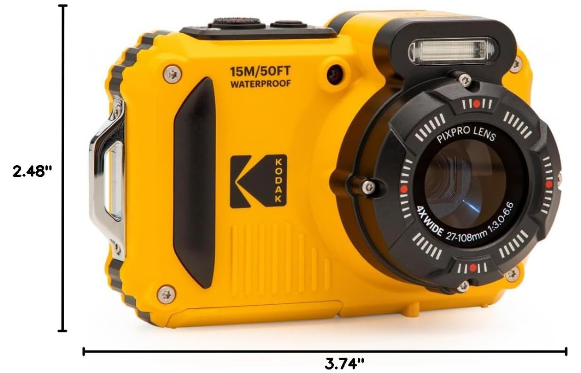 KODAK PIXPRO WPZ2 Rugged Waterproof Shockproof Dustproof WiFi Digital Camera 16M