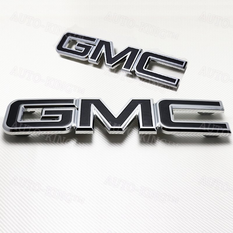 Black Emblem Kit Front & Rear Combo Set New 84395036 GM For 2015-2019 GMC Yukon